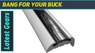 TACO Marine V11-9811WCM70-2 Rigid Vinyl Rub Rail Kit - 1-5/8 x 3/4 x 70', Frosty White Review