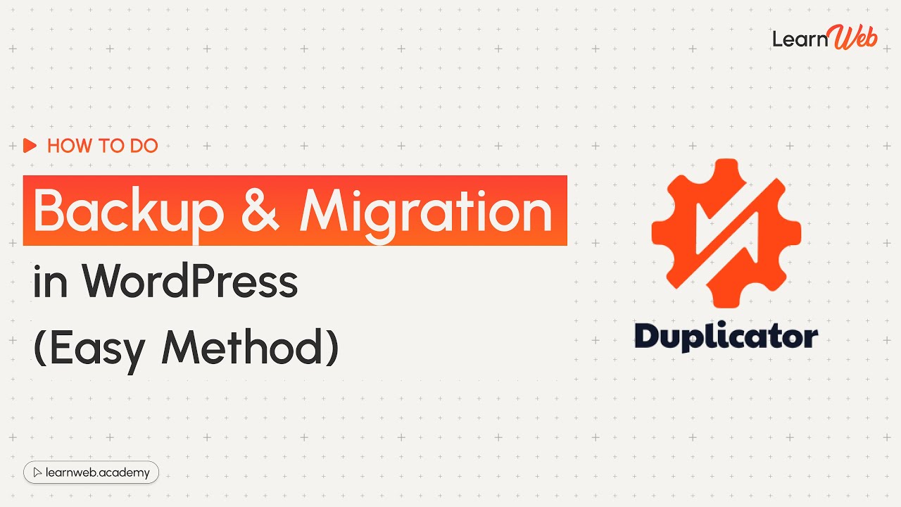 How to Backup, Restore & Migrate WordPress with Duplicator Plugin - Free & Easy Method