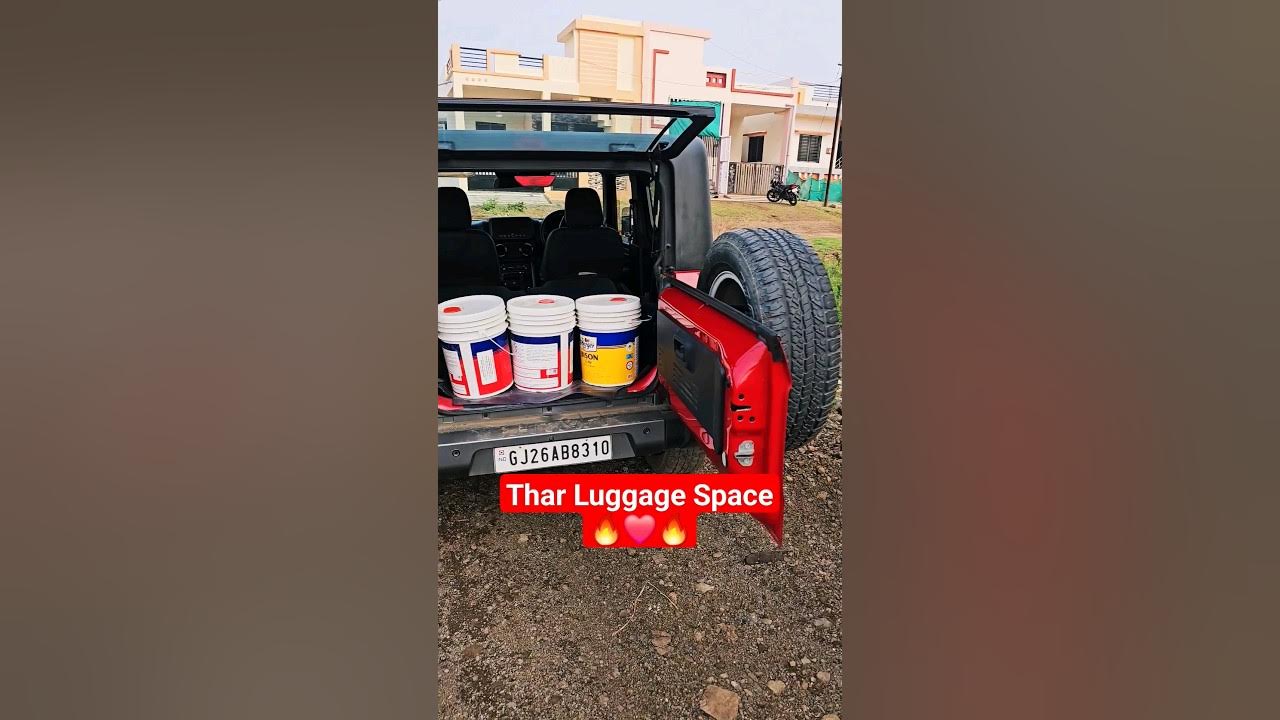 Thar Luggage Space 🔥 ️🔥 youtubeshorts thar shorts YouTube