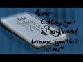 [ASMR] Calling your Boyfriend late at light because you can't sleep - Boyfriend ASMR