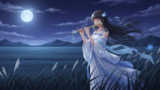 🌿🌙 Peaceful Nighttime Music, Airy Bamboo Flute With Soft Guzheng Harmonics, Slow Evolving Melodies