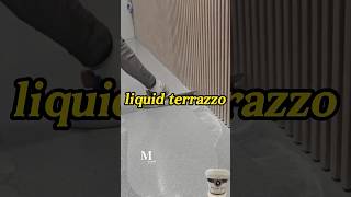 Liquid terrazzo brings a sleek modern finish. #LiquidTerrazzo #ModernHome #InteriorDesign