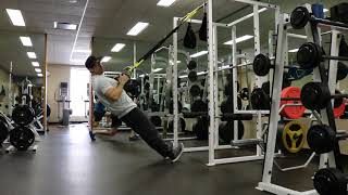 TRX Hinge Row   Straight Legs
