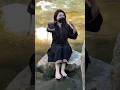River Touch Black Outfit 🖤🌊 | Elegant Flow &amp; Nature Vibes ✨ #viralvideo #youtubeshorts #viral