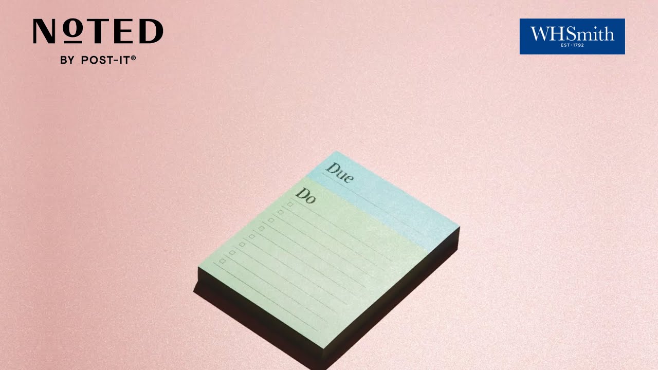 Stationery goals from Noted by Post-it®
