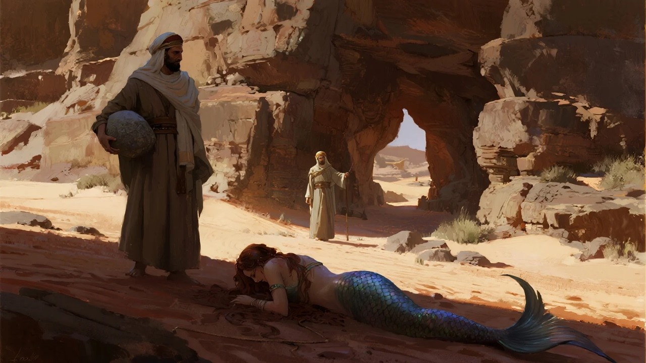 قصة الشاب اليتيم الدي كشف سر مقتل أبوي الصياد وأنقد أولاده من الساحرة التي القت بهم الى الجزيرة