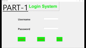 How to create Login System in Python Tkinter #Hindi #Python #Login System | Part-1 | Python Projects
