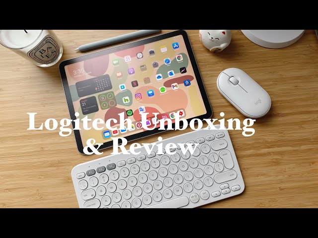 Logitech K380 keyboard & pebble mouse Unboxing & Review | Use with iPad Air 4