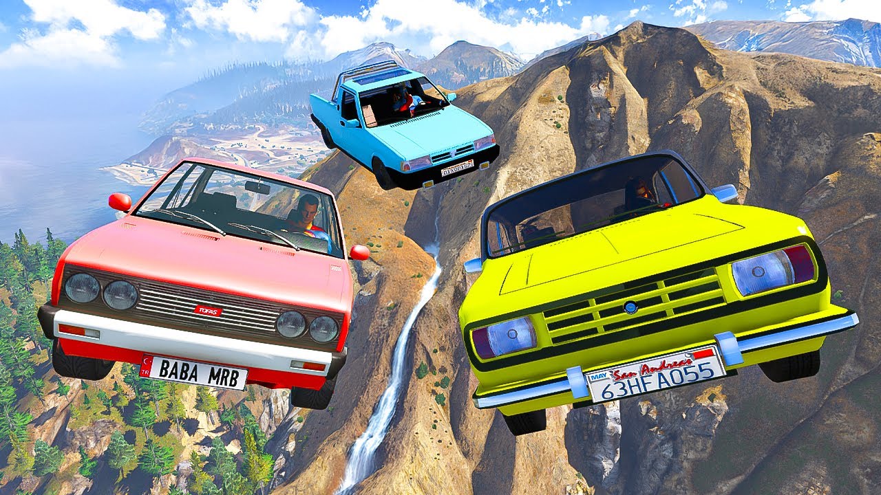 Süper Güçlü Arabalar En Sevilen Parkurlarda Yarışıyor - GTA 5 MODS