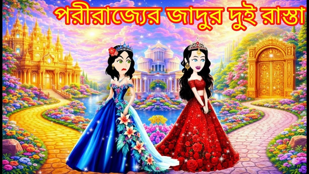 পরীরাজ্যের জাদুর দুই রাস্তা | Rupkothar Golpo | Jadur Lehenga | Thakurmar Jhuli | Kartun | Magic