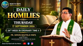 HOMILY | 17 SEPTEMBER 2026 | 24TH WEEK IN ORDINARY TIME II by Fr  Simon #homilydaily #sermons