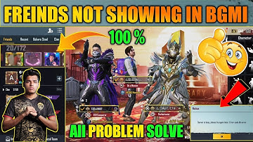 FINALLY😍 BGMI Friends Not Showing Problem Fixed | How To Fix Bgmi Server Issue & Freind Not showing