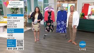 Nina Leonard 2piece Dress and Bolero Set