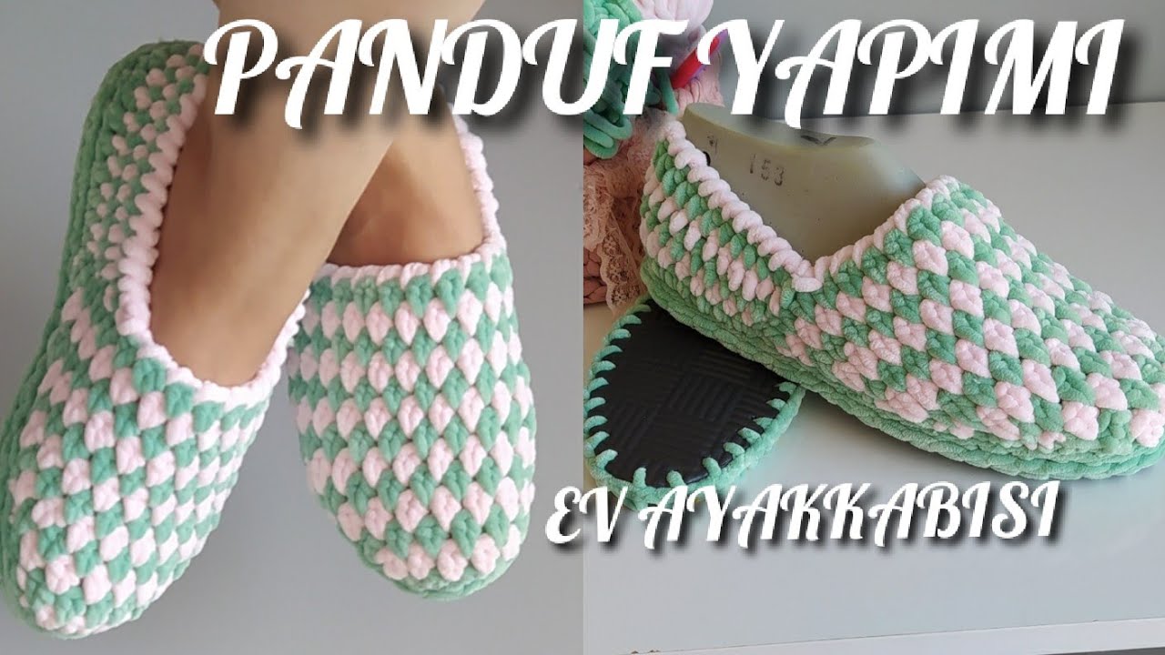 POFUR POFUR EV AYAKKABISI YAPALIM / KADİFE İPTEN EV PANDUFU / AYŞE VAROL