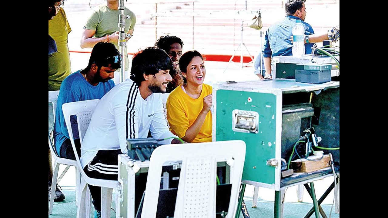 EXCLUSIVE visuals from the sets of Sundeep Kishan and Lavanya Tripathi's A1 Express