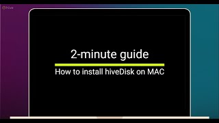 How to get started with hiveDisk on Mac screenshot 5