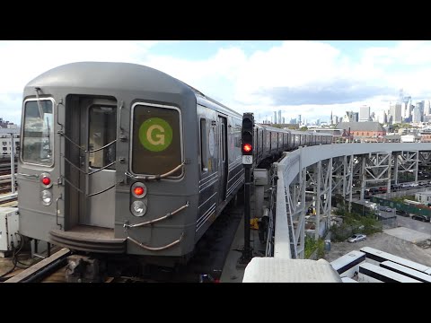 IND Culver Line: R160A-2/R160B F Train & R68 R68A & R160B G Trains at Smith-9th Sts (Weekend)