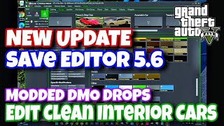 NEW! Save Editor 5.6 Update🔥Mod and Customize Clean Interior DMO Drops🚘GTA5 Online Glitches💥PS4 Only