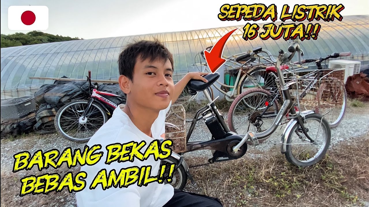 DAPAT SEPEDA LISTRIK BEKAS DI JEPANG HARGA 16 JUTA !! DI KASIH SAMA BOSS JEPANG