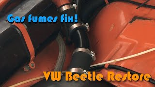 Fixing VW Beetle Gas Tank Fumes | Progress update, future plans