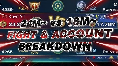 24M~ vs 18M~ - Fight & Account Breakdown - Art of Conquest