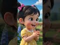 Baby Vikku Shares Food with Farm Animals 🐔🐐 | Sharing is Caring ❤️ #Shorts