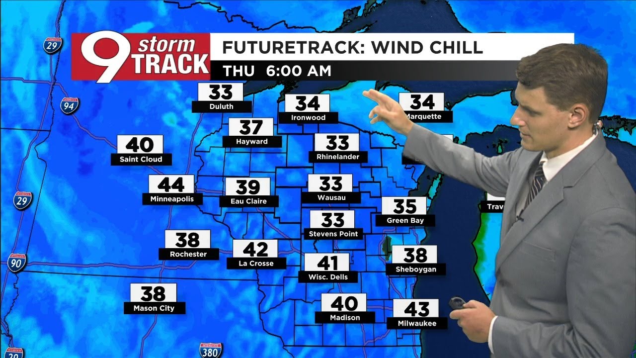 Chilly air moving in - YouTube