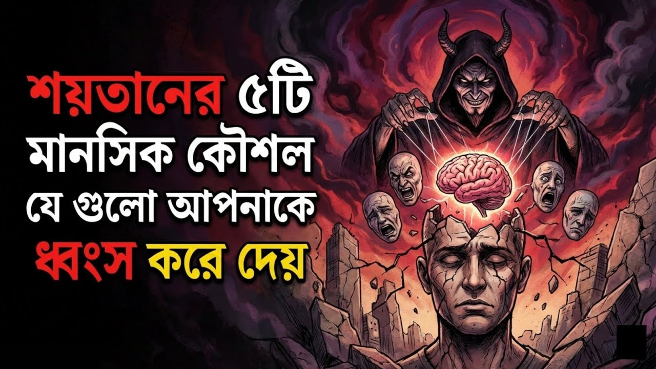 শয়তানের ৫টি ভয়ংকর মানসিক কৌশল | Islamic Psychology| psychology|cigarette. 