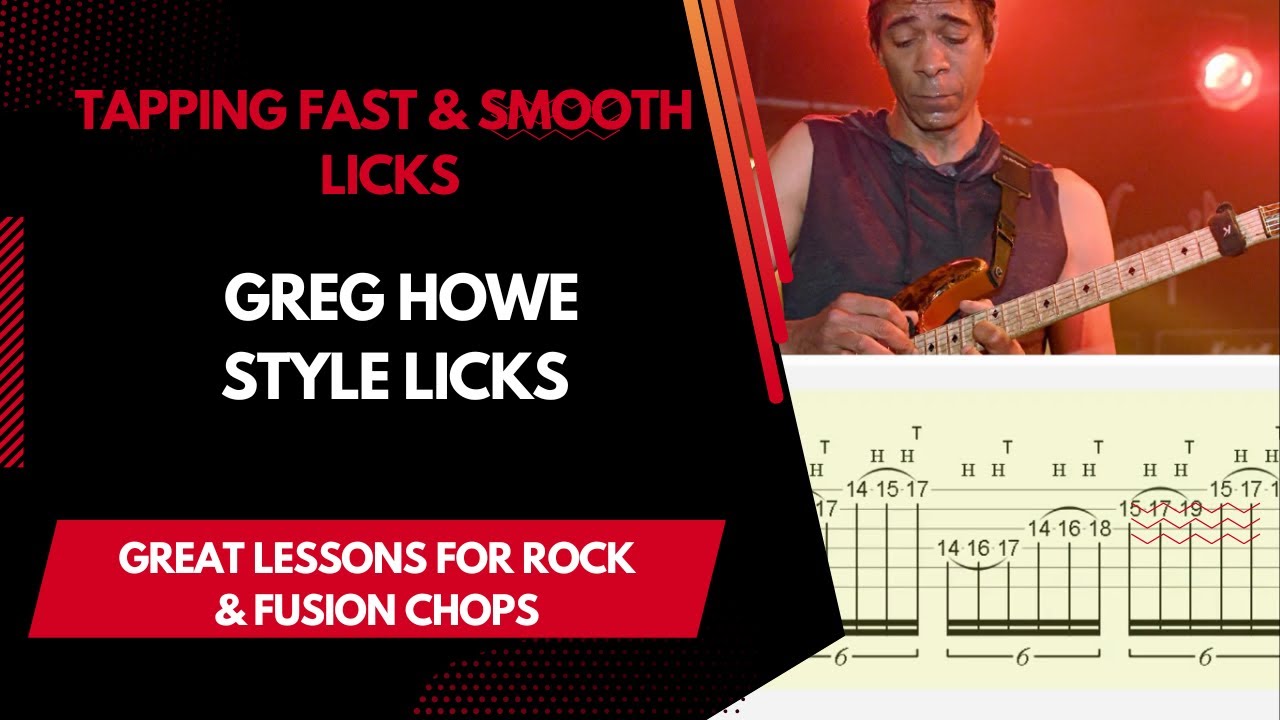 How To Play Fast & Smooth Tapping Guitar Licks Lead Guitar Lesson