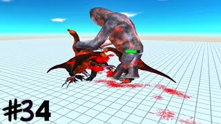king kong vs 3 dinosaurs | Who Will Win | Animal Revolt Battle Simulator #34