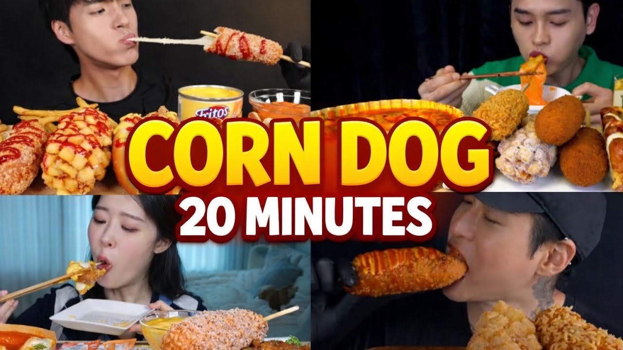 Corn Dog Rapper 🔥 20 Minutes of CORN DOG Mukbang! - YouTube