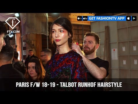 Talbot Runhof Braided Hairstyle Paris Fashion Week Fall/Winter 2018-19 | FashionTV | FTV