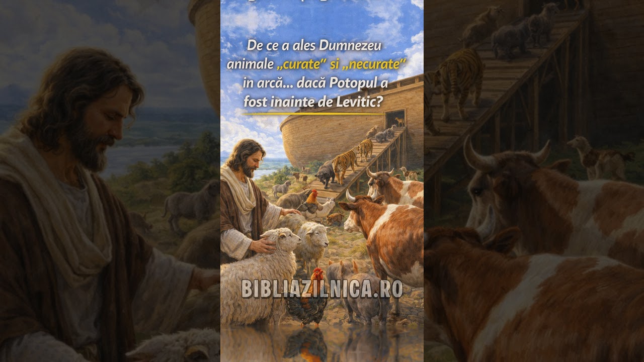 De ce a ales Dumnezeu animale ‘curate’ și ‘necurate’ în arcă dacă Potopul a fost înainte de Levitic?