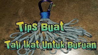 Tutorial cara membuat Tali Jerat untuk buruan tekukur,Tupai dll.