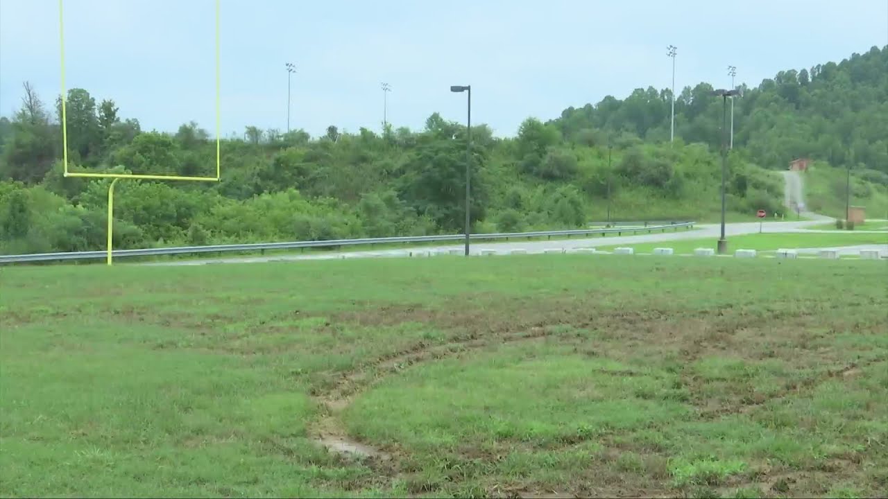Sissonville Middle School football field vandalized