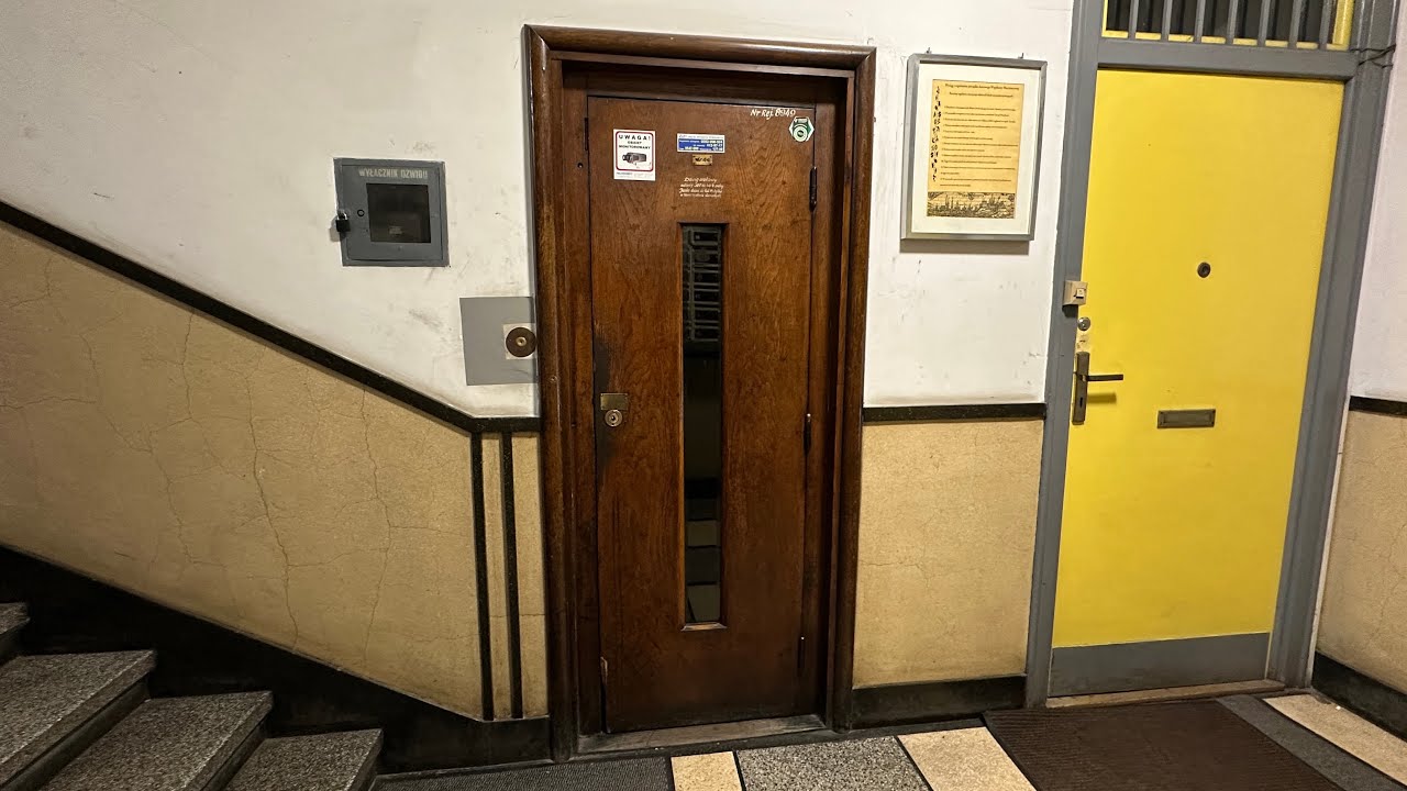 Oryginalna drewniana winda Wertheim z 1934 roku! |  Kraków, al. Krasińskiego