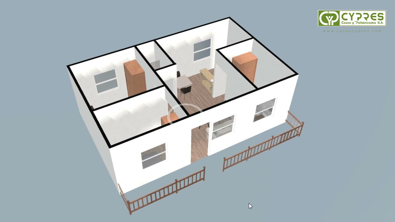 Casas de 1 nivel - CYPRES - Casas prefabricadas - 39 años de