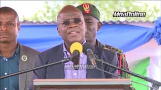 RAIS MAGUFULI AAGIZA KUJENGWA UZIO MACHIMBO YA TANZANITE MERERANI