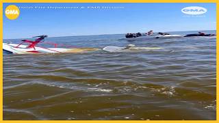 A New Jersey rescue boat needed rescuing, officials say a whale struck the vessel