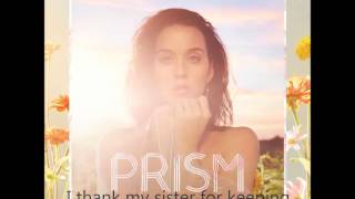 Video thumbnail of "Katy Perry - By The Grace of God (Lyrics)"