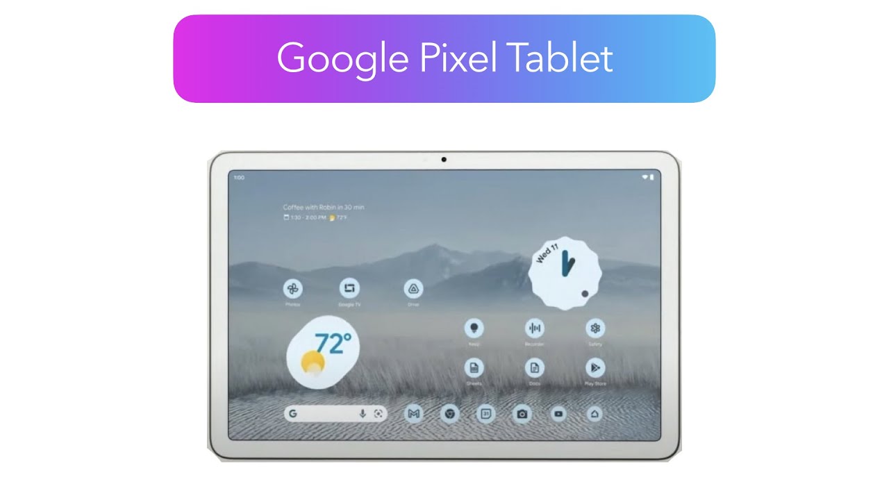 Google Pixel Tablet - первые подробности