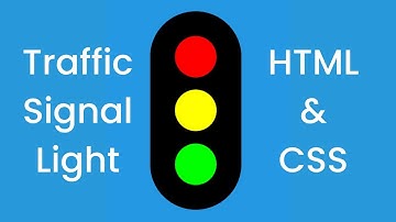 Traffic Signal Light Project Using Html & Css || HTML || CSS || Jadav Sir
