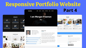 Complete Responsive Personal Portfolio Website Using HTML, CSS, and JavaScript | Part 4