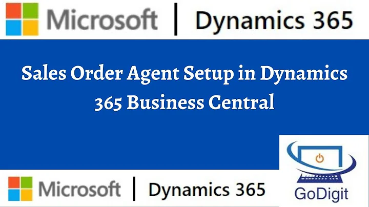 Sales Order Agent Setup in Dynamics 365 Business Central