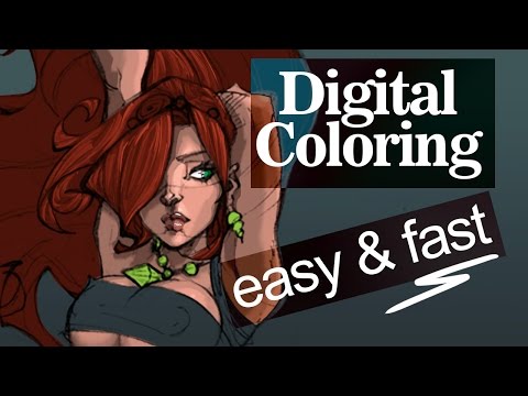 How to color  - easy and fast technique in Photoshop!