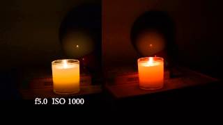 Canon 70D VS Nikon D5200 - ISO Low light test