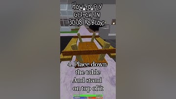 How to fly glitch in 3008 roblox