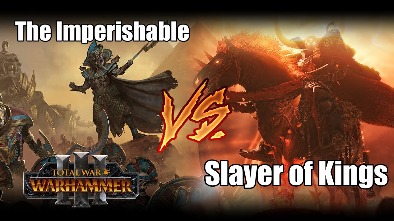 Settra vs Archaon the Neverchosen || Tomb Kings Lore Campaign || Total ...