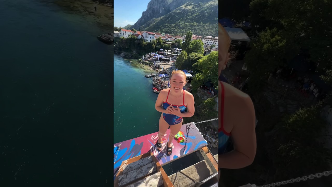 Making Cliff Diving History! 😳 #bravegang #shorts