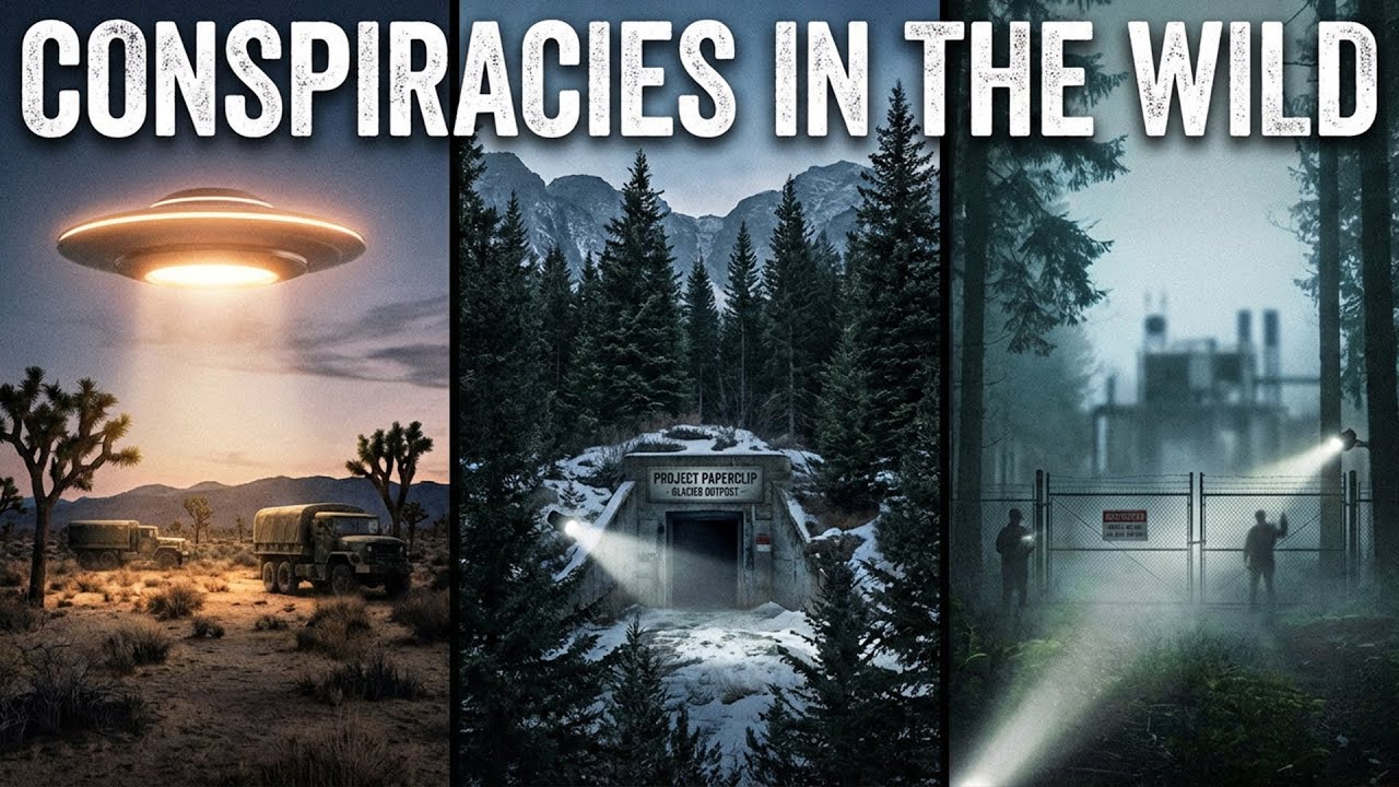 Documentary backdrop image for Conspiracies in the Wild (2014) | UFOs, Nazi Secrets & Hidden Experiments (2025)